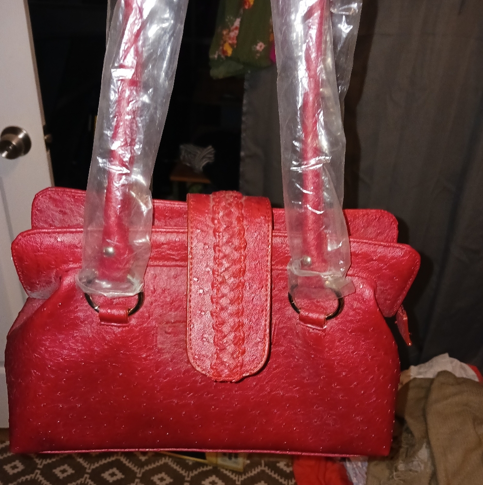 Beautiful red satchel Bingham purse